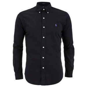 Ralph Lauren Button Down Black Big & Tall